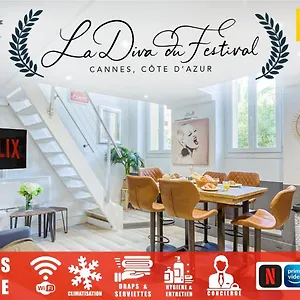 Appartement La Diva Du Festival - 10 Mn Palais&plages - Cosy&calme - Clim - Wifi, Cannes